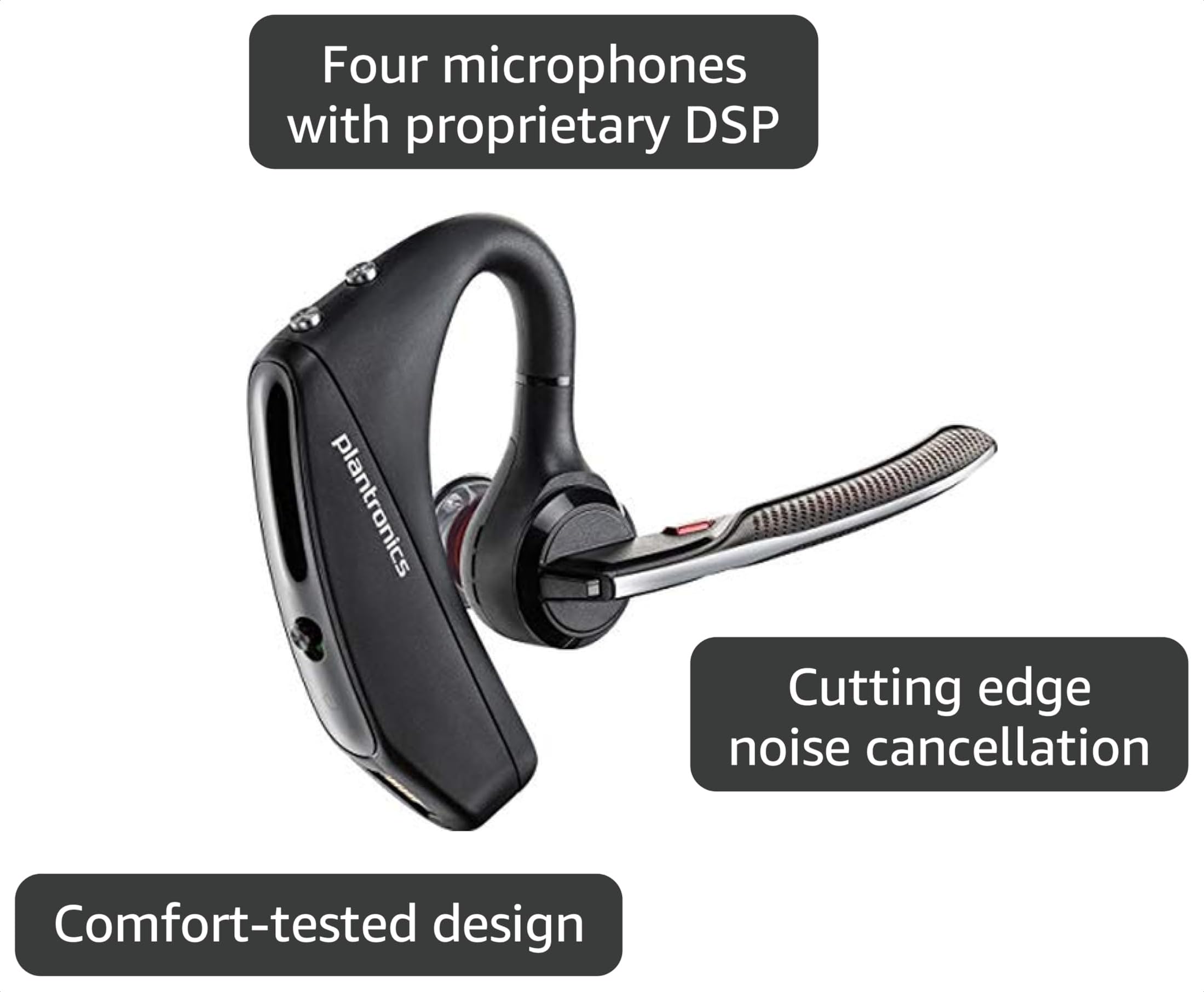 Amazon.com: Plantronics 203500-101 Voyager 5200 Bluetooth Headset